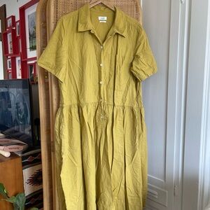 Chic OLIVE TOAST Cotton Button-Up Dress